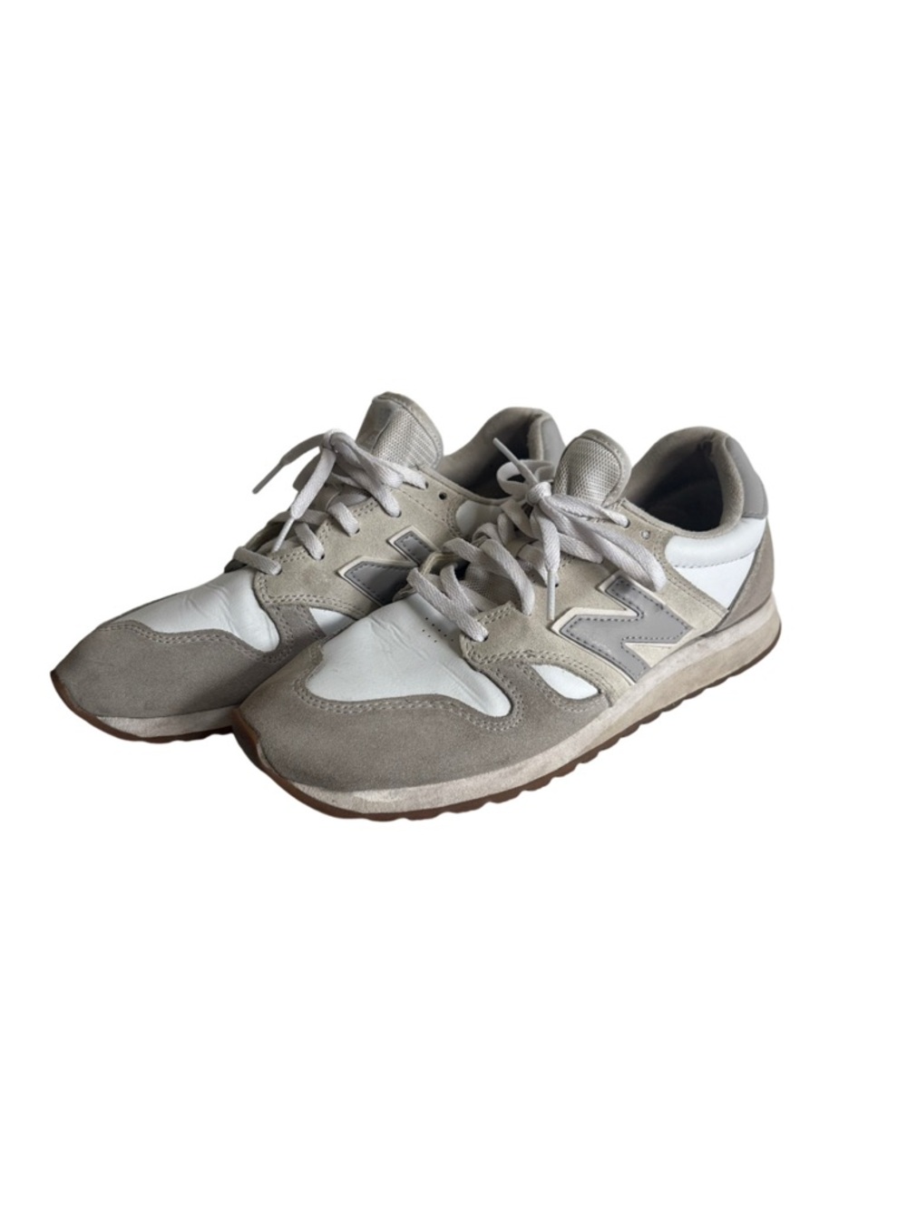New Balance 520 Sneakers Gray White Suede Running Shoes Womens 8.5 - Picture 5 of 9